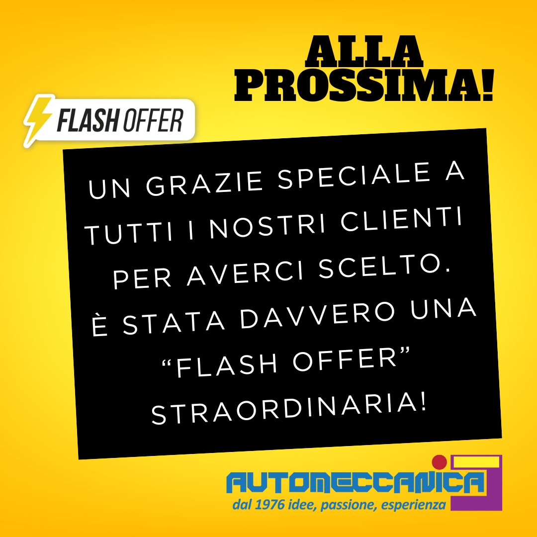 Automeccanica Flash Offer novembre 2024